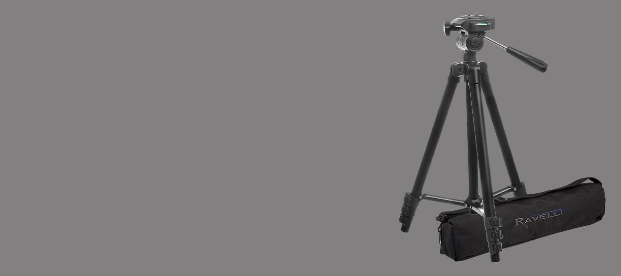 Ravelli APLT2 50" Light Weight Aluminum Tripod with Bag